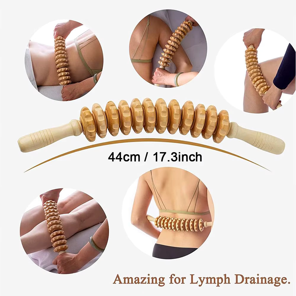 Wooden Muscle Recovery Roller Pro