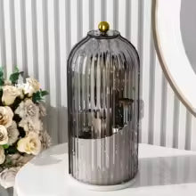 Clear Spin Makeup Brush Caddy