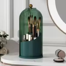 Clear Spin Makeup Brush Caddy