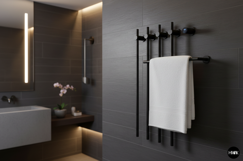 Black Smart Towel Warmer Rack Cover Photo