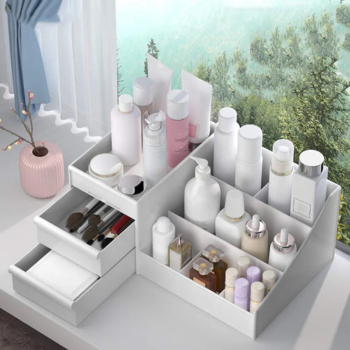 Clear Stackable Makeup Organizer Box