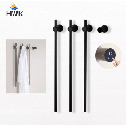 Black Smart Towel Warmer Rack