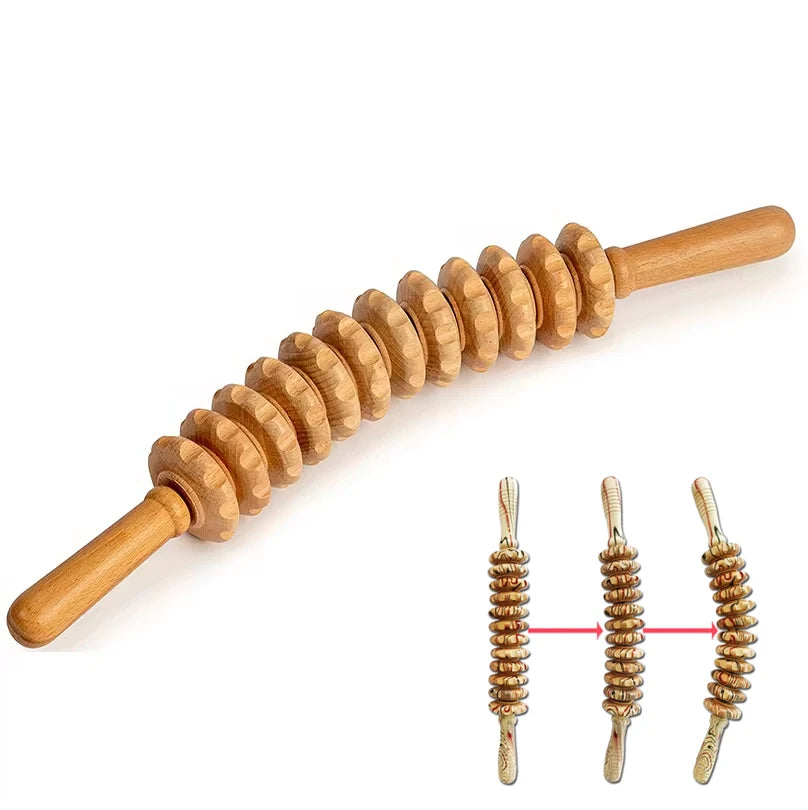 Natural Wood Trigger Roller Stick