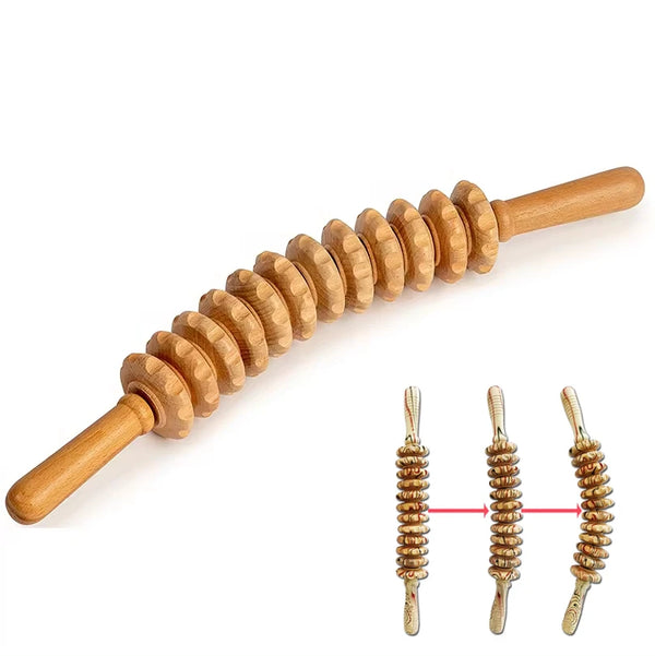Natural Wood Trigger Roller Stick